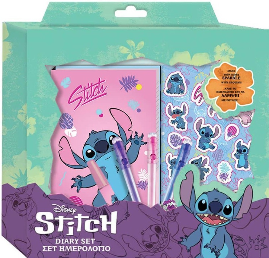 Set creativ Diakakis  Stitch - Jurnal + materiale decorative