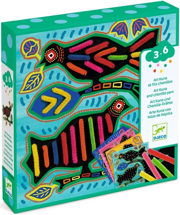 Set creativ Djeco - Realizați tablouri cu sârmă de chenilie