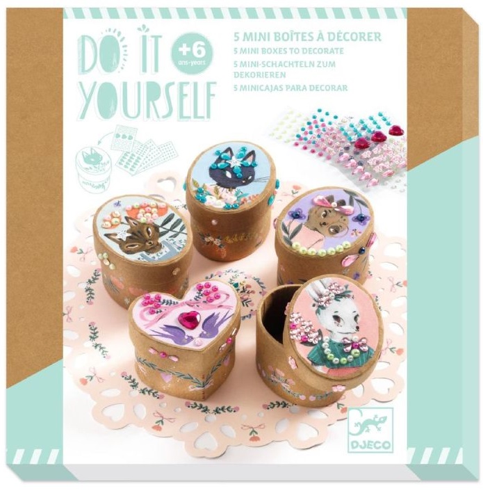 Set creativ Djeco - Mini cutii de depozitare DIY