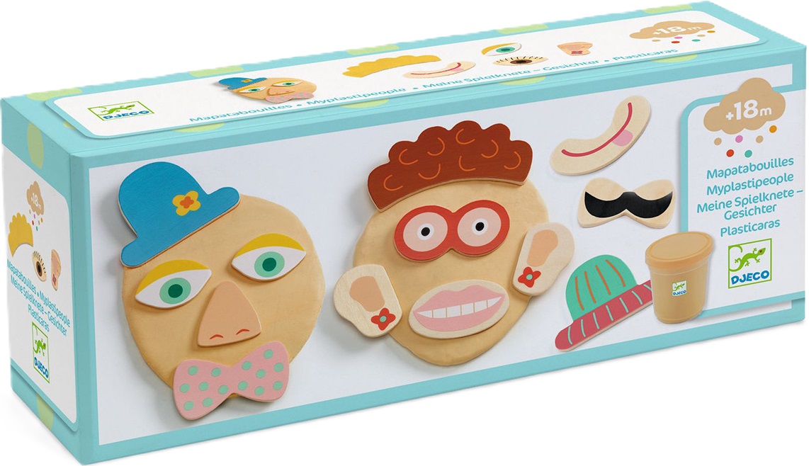 Kit creativ Djeco - Fețe amuzante de la modeling