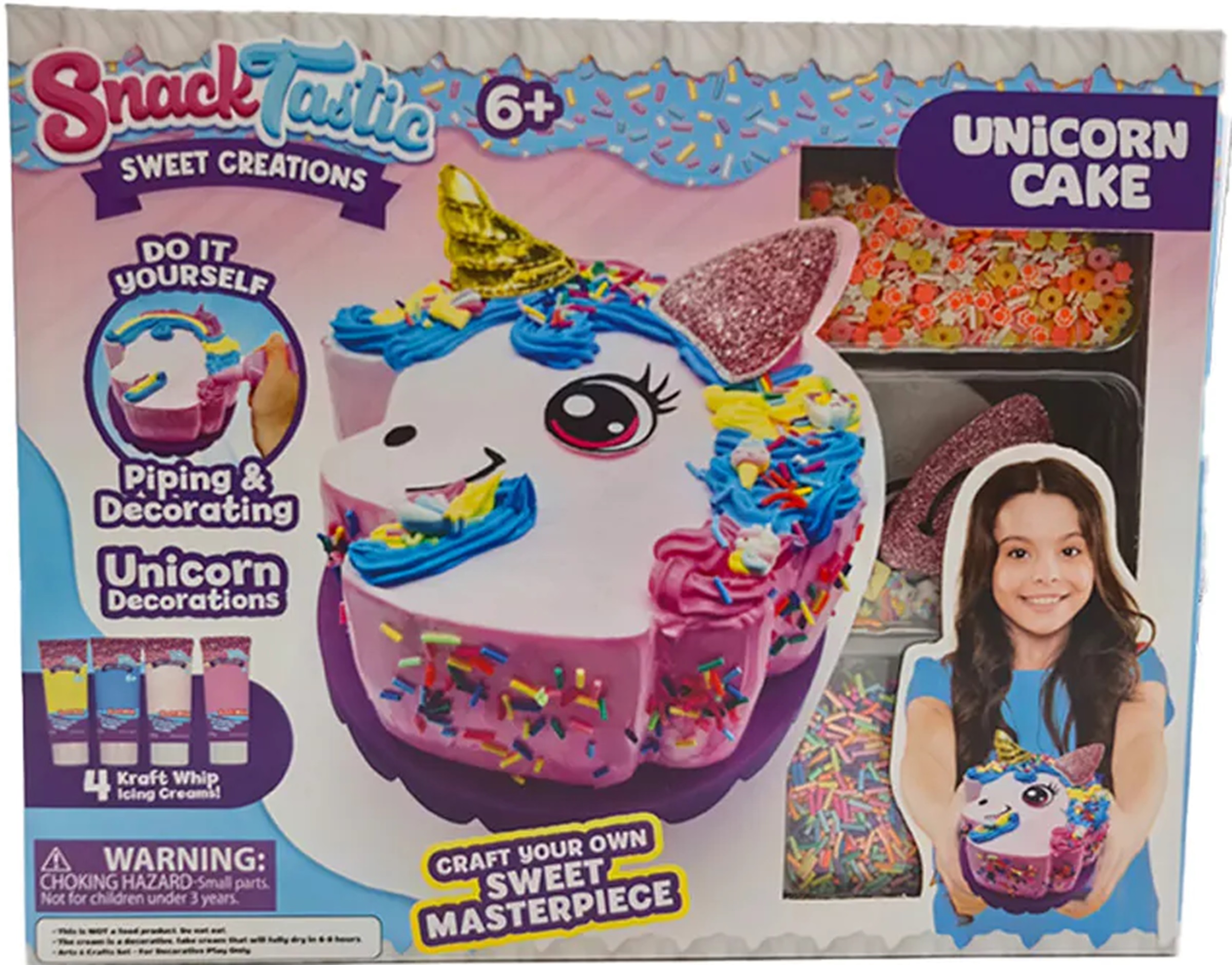 Trusă creativă  Felyx Toys Snack Tastic - Bunătăți decorative, tort cu unicorn