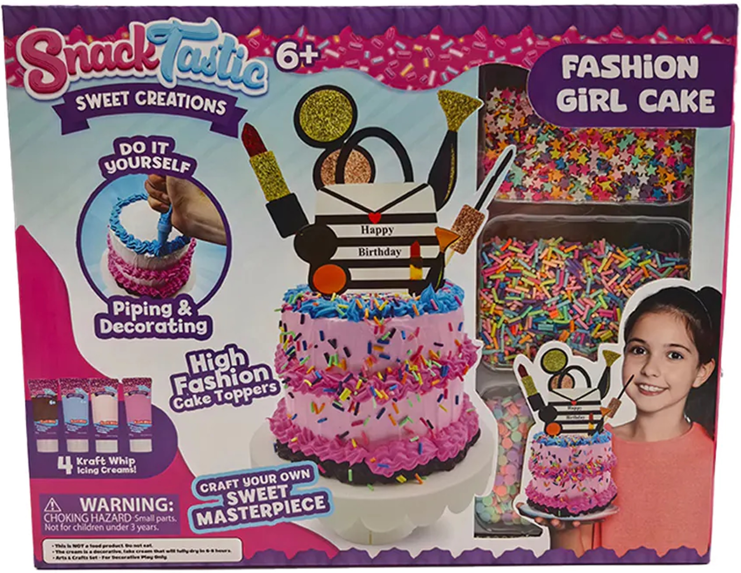 Trusă creativă  Felyx Toys Snack Tastic - Bunătăți decorative, tort Fashion Girl
