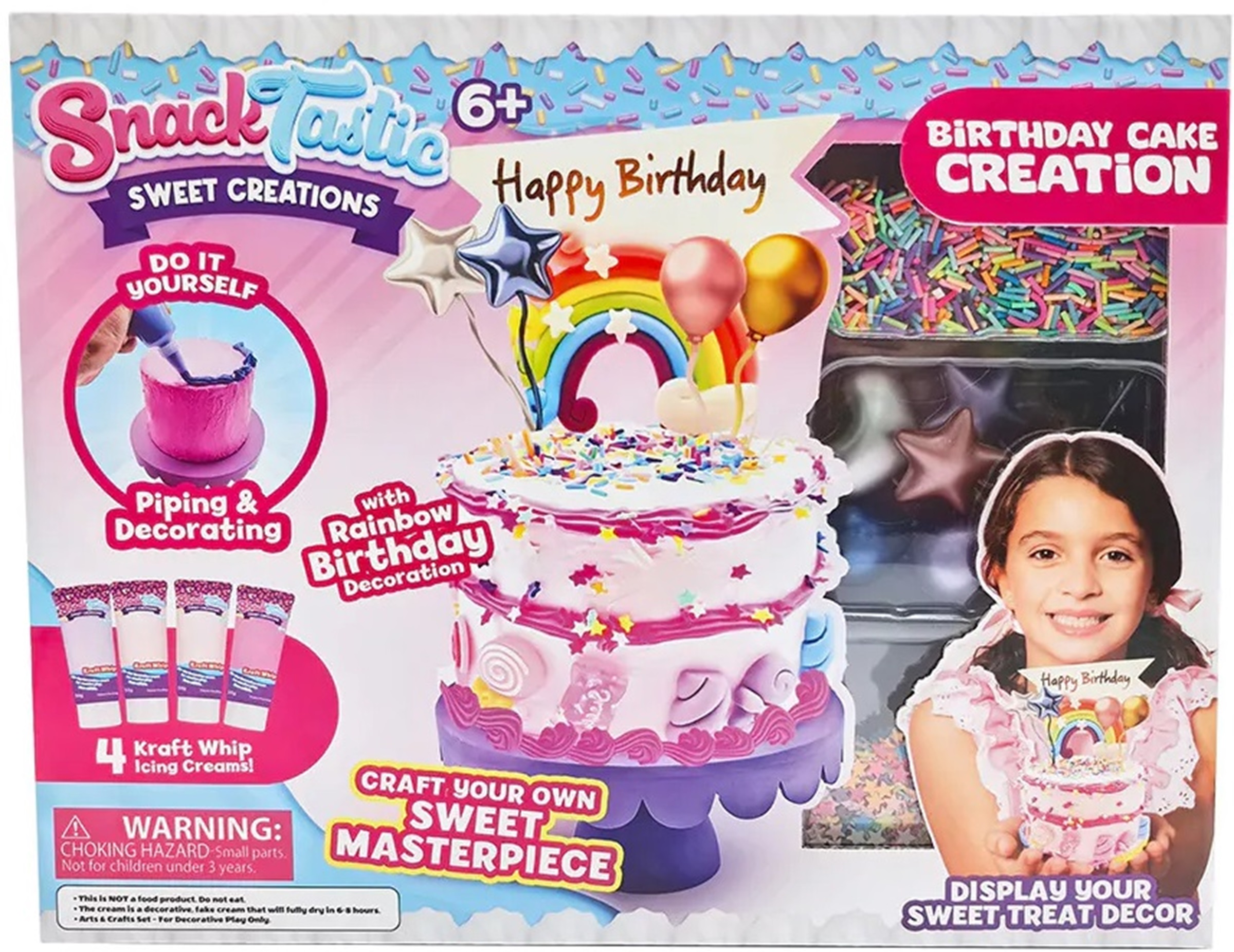 Trusă creativă  Felyx Toys Snack Tastic - Bunătăți decorative, tort de ziua de naștere