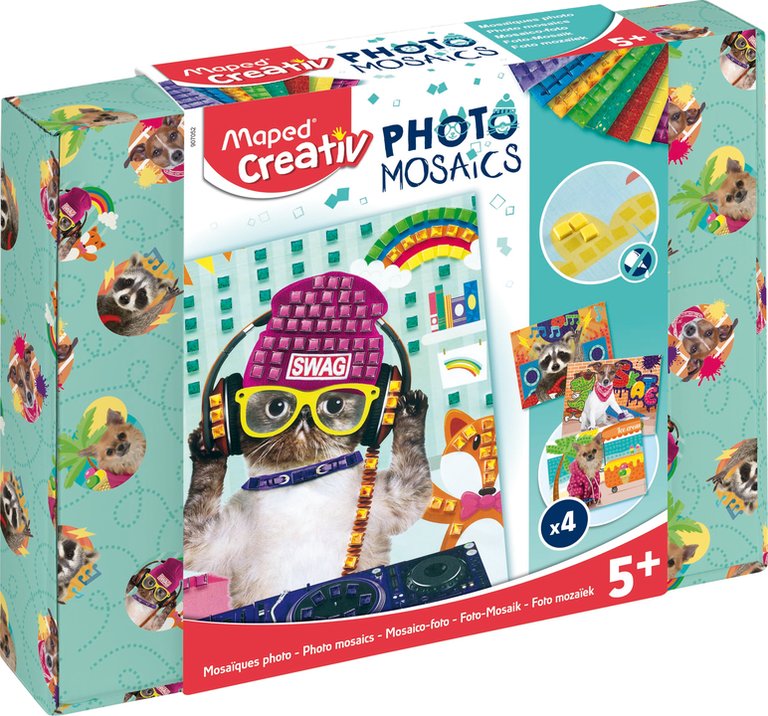 Set creativ foto mozaic  Maped Creativ - Animalute