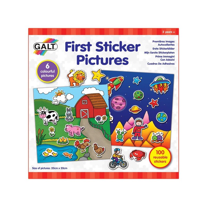 Set creativ Galt - Primele mele imagini cu stickere