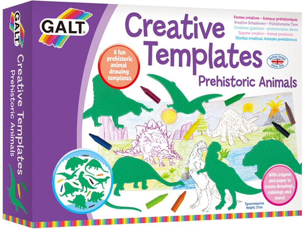 Set creativ Galt - Șabloane de animale preistorice