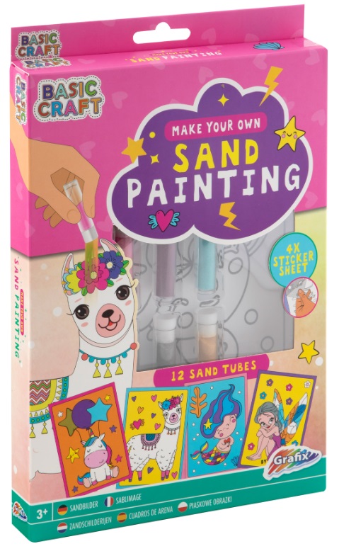 Set creativ Grafix Basic Craft  - pictură pe nisip, lamă