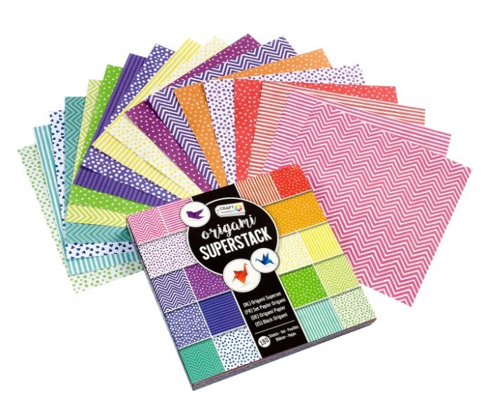 Set creativ Grafix Craft Sensations - hârtie pentru origami, 180 de coli