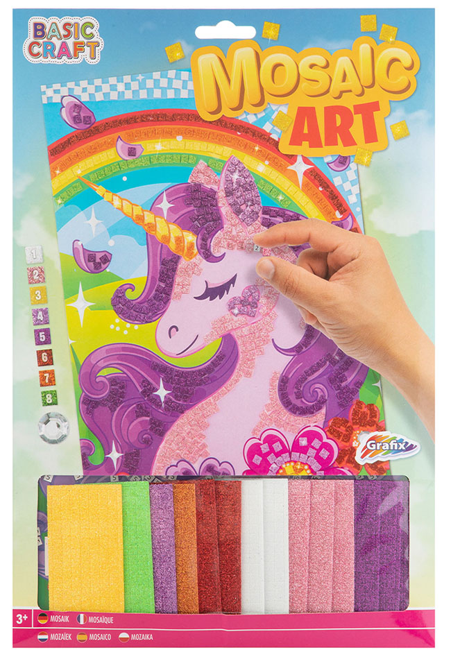 Set creativ Grafix -Mozaic cu margele, Unicorn