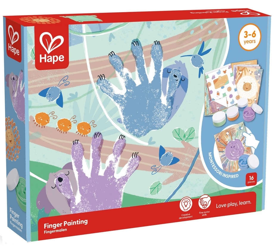 Set creativ Hape International -  Pictura cu degetele