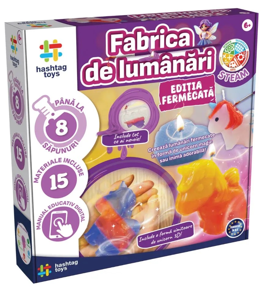 Trusă creativă  Hashtag Toys - Fabrică de lumânări
