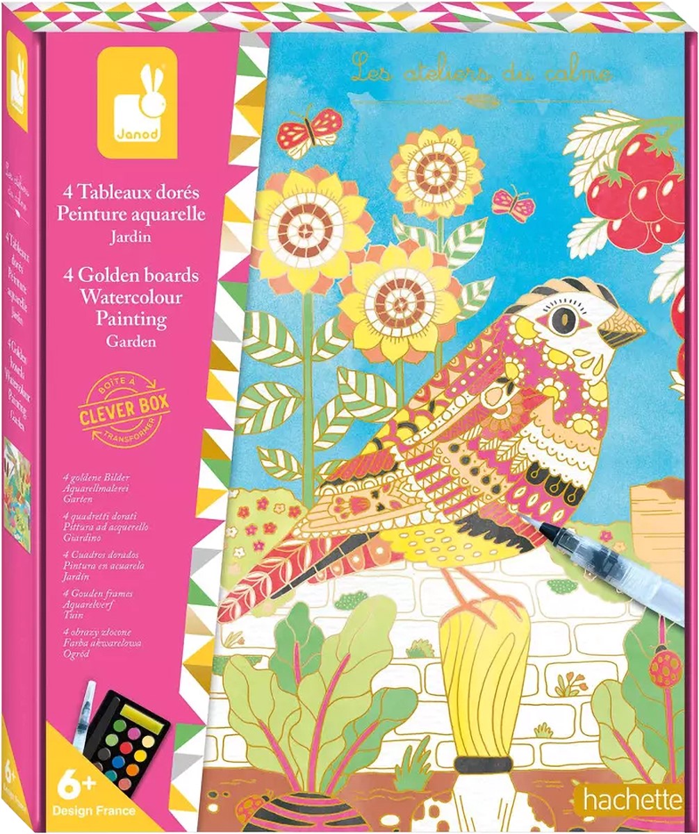 Kit creativ  Janod - Acuarele aurii, animale
