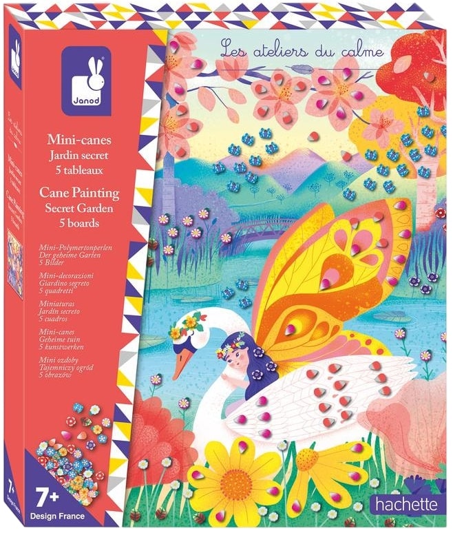 Trusă creativă  Janod - Cane Painting, Secret Garden