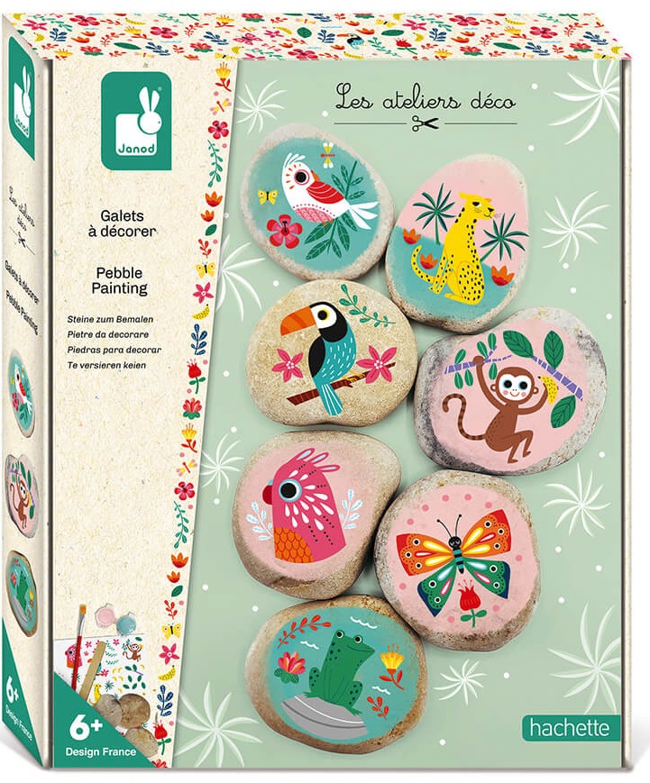 Kit creativ Janod - Decorarea pietricelelor