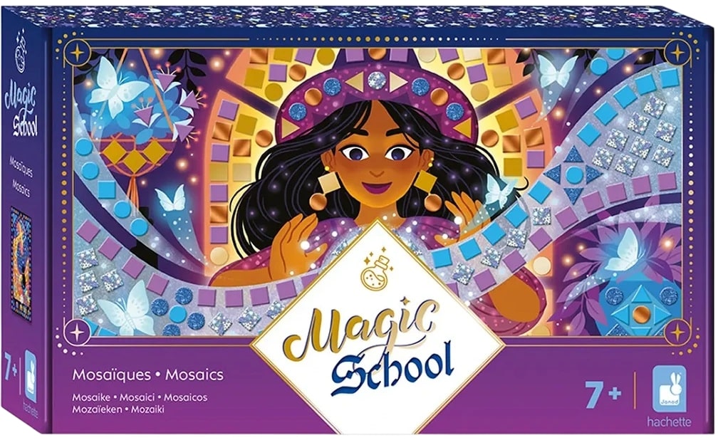 Trusă creativă  Janod - Magic School, mozaic