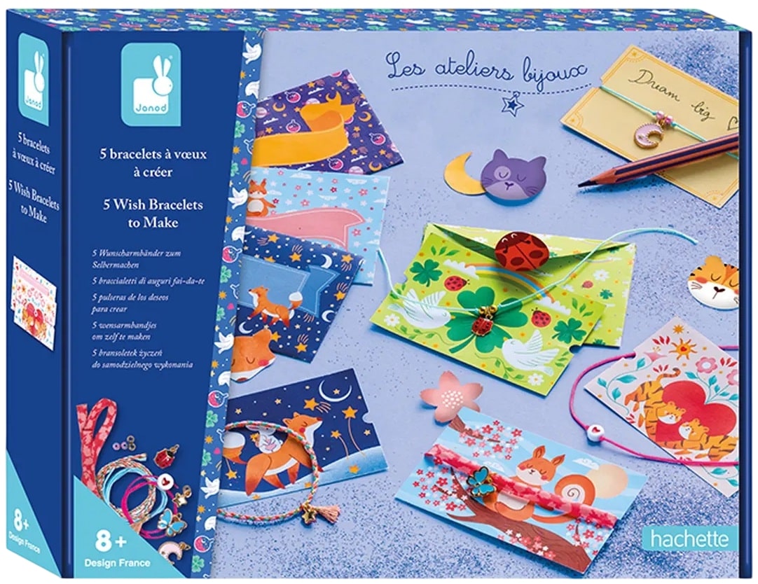 Trusă creativă  Janod - Brățări DIY cu 5 dorințe