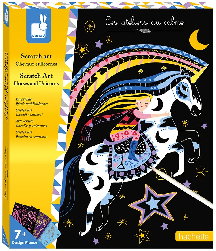 Set creativ Janod - Lozuri cu cai și unicorni