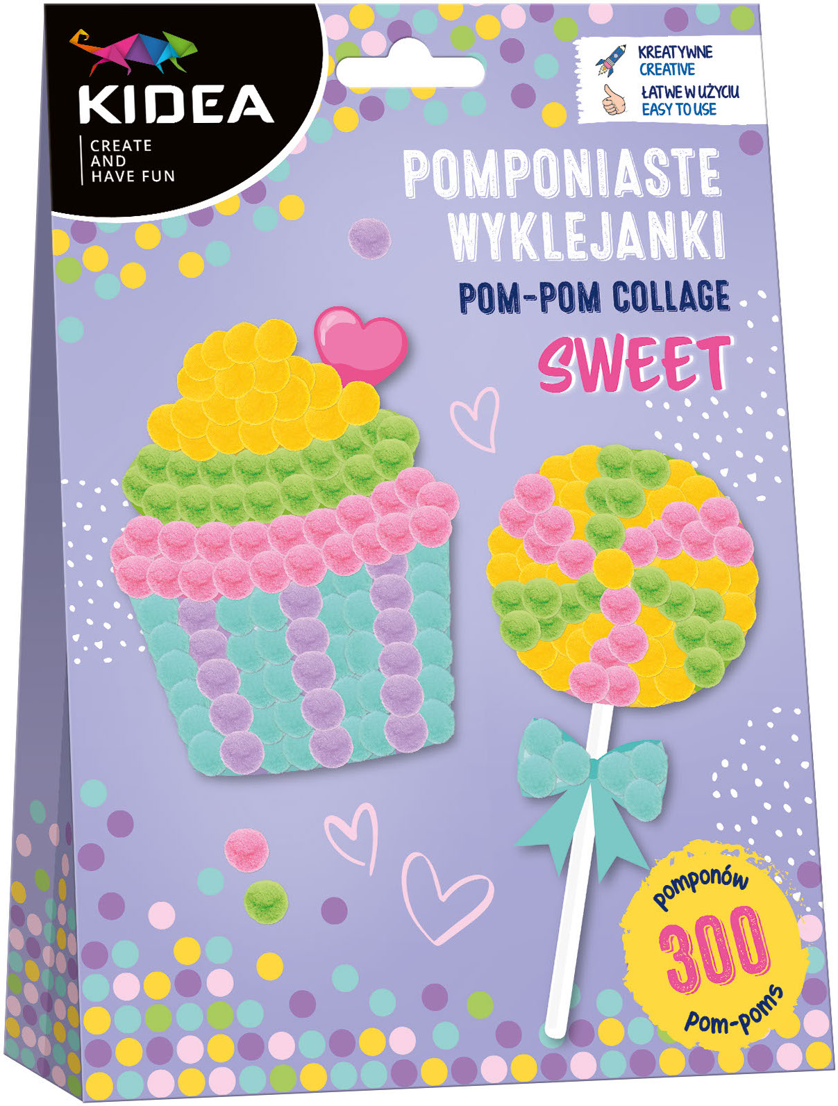 Set creativ Kidea - Dulciuri cu pompoane