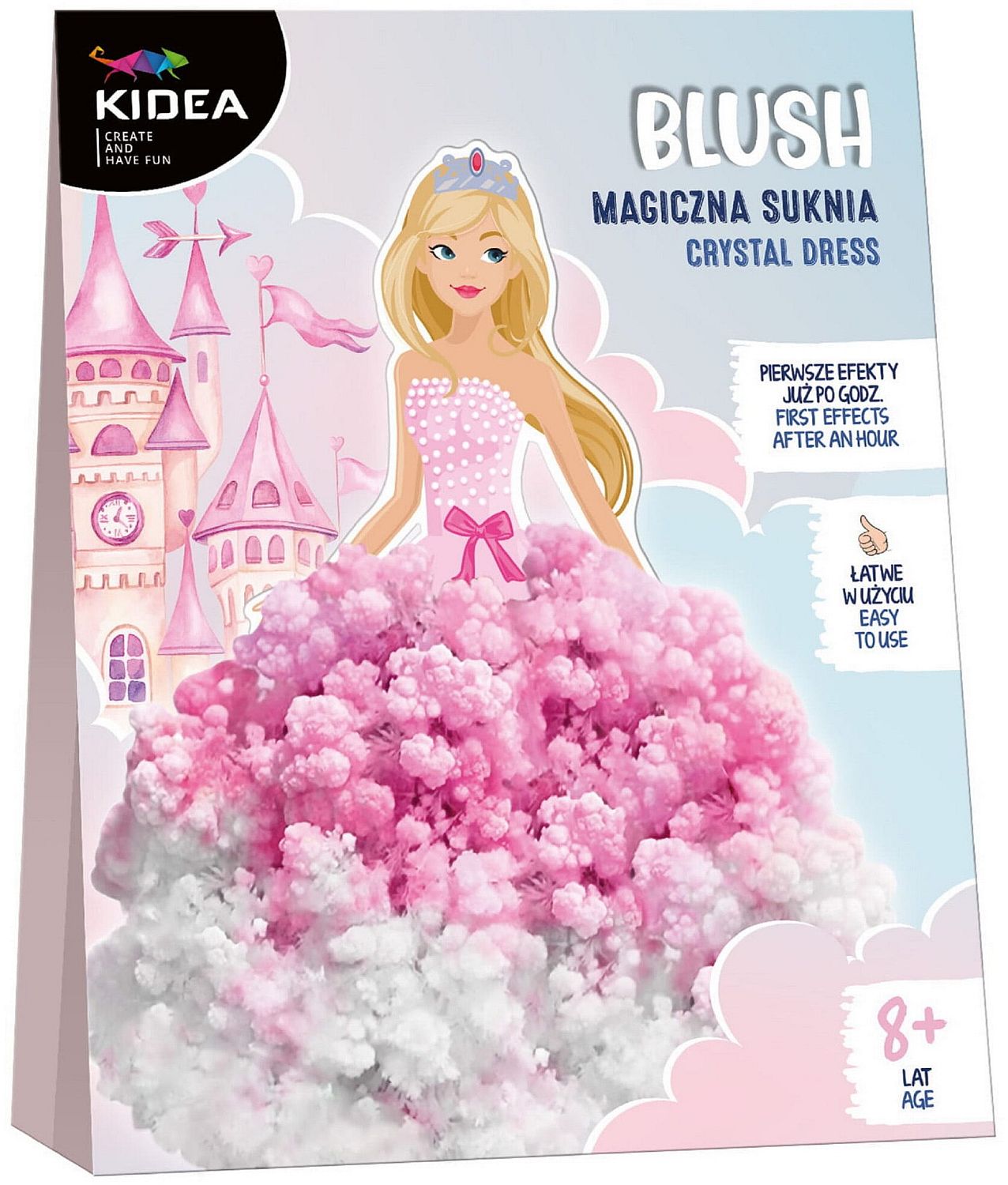 Trusă creativă  Kidea - Rochie magică de prințesă, roz