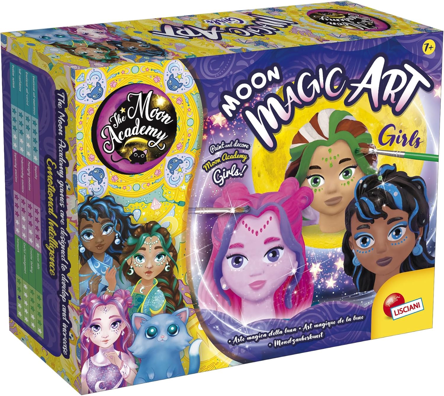 Kit creativ  Lisciani Giochi -  Pictează singur figurile fetelor din ipsos