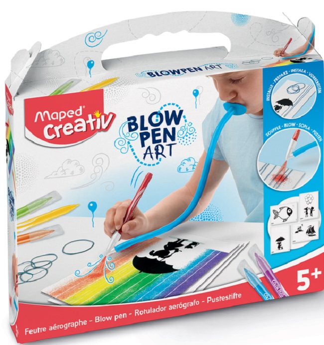 Set creativ  Maped Creativ - Blow Pen String Art, 21 piese