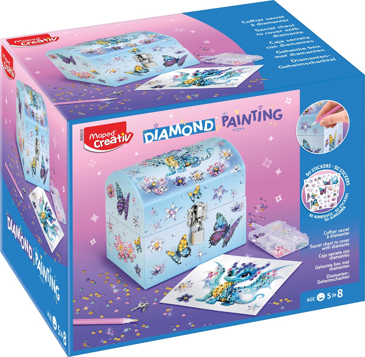Set creativ Maped Creativ - Cutie de bijuterii Diamond Painting