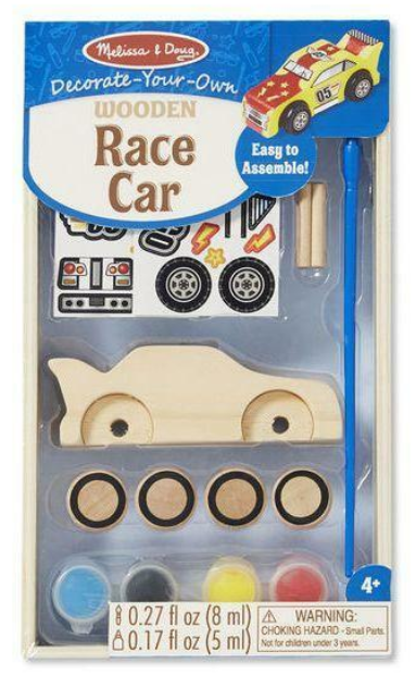 Set creativ Melissa & Doug - Masinuta din lemn