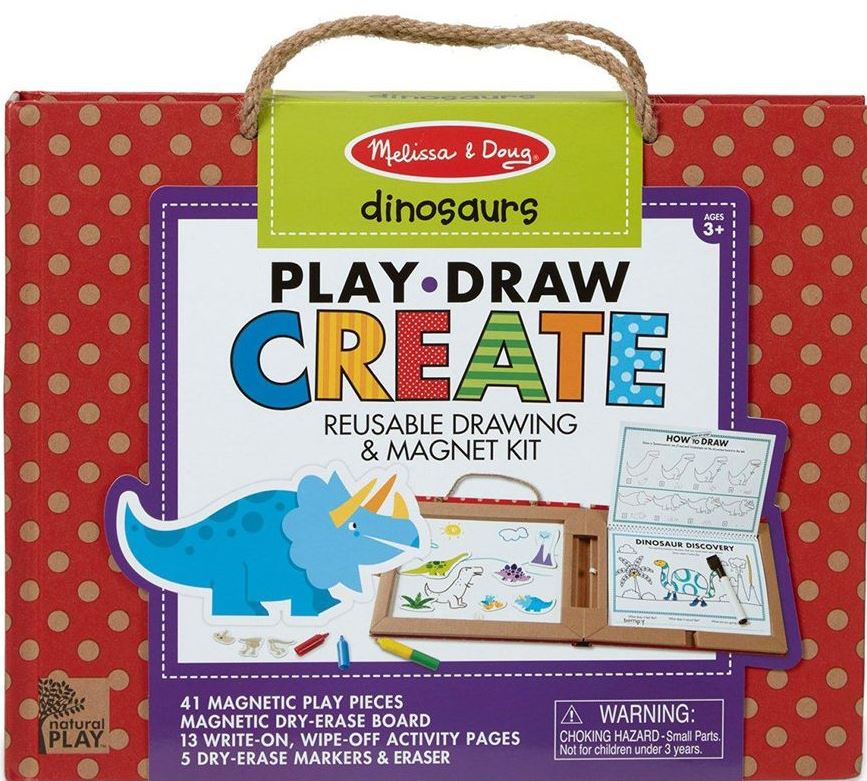 Set creativ Melissa & Doug - Creaza dinozauri magnetici