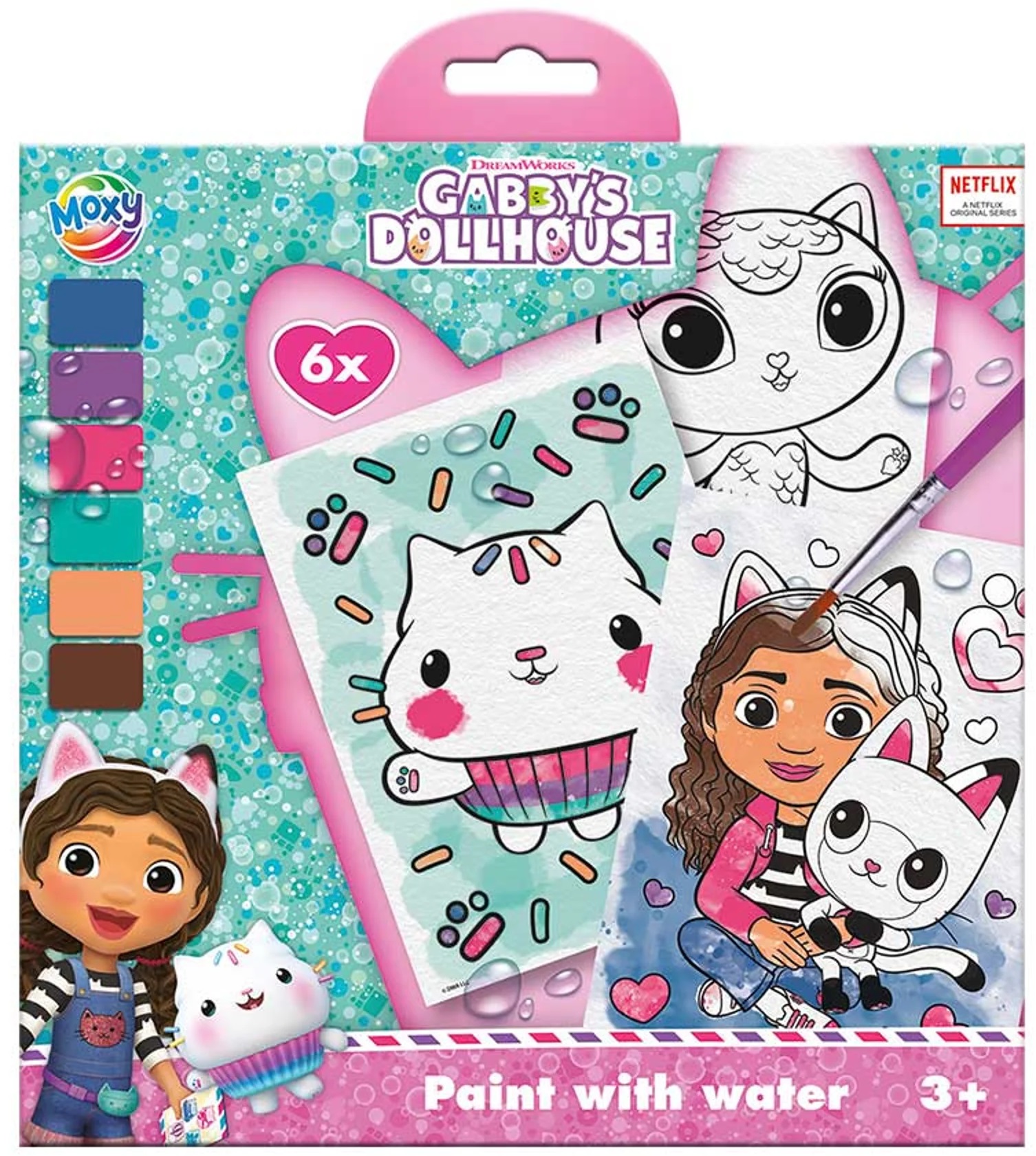 Set de pictură cu apă Moxy Gabby's Dollhouse