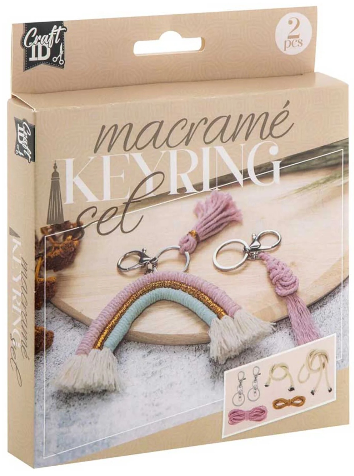 Set creativ  Moxy - Breloc macrame, 2 bucăți