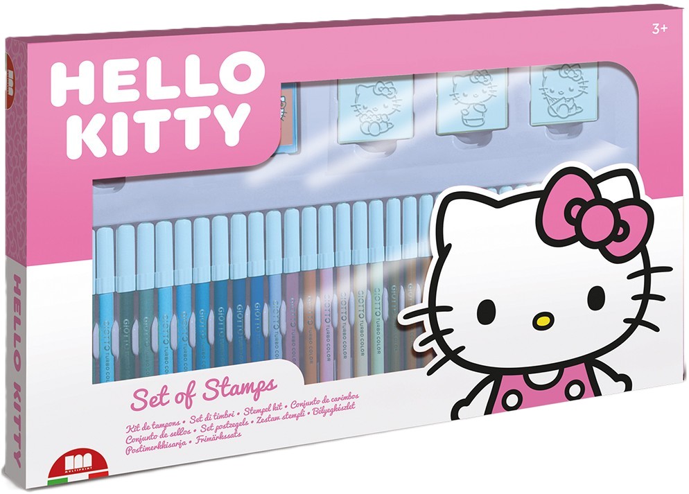 Set carioci  Multiprint Hello Kitty - 36 bucăți , cu 3 stampile