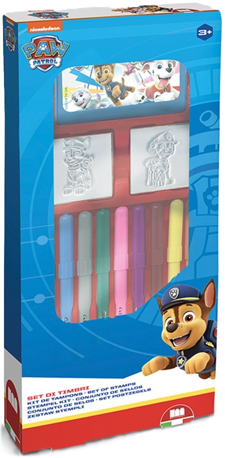 Set carioci  Multiprint Paw Patrol - 9 bucăți , cu 2 stampile