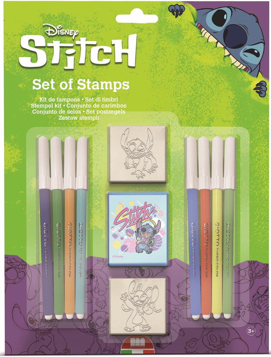 Set carioci  Multiprint Stitch - 8 bucăți , cu 2 stampile