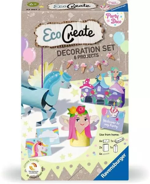 Kit creativ  Ravensburger - EcoCreate Mini, Party Deco