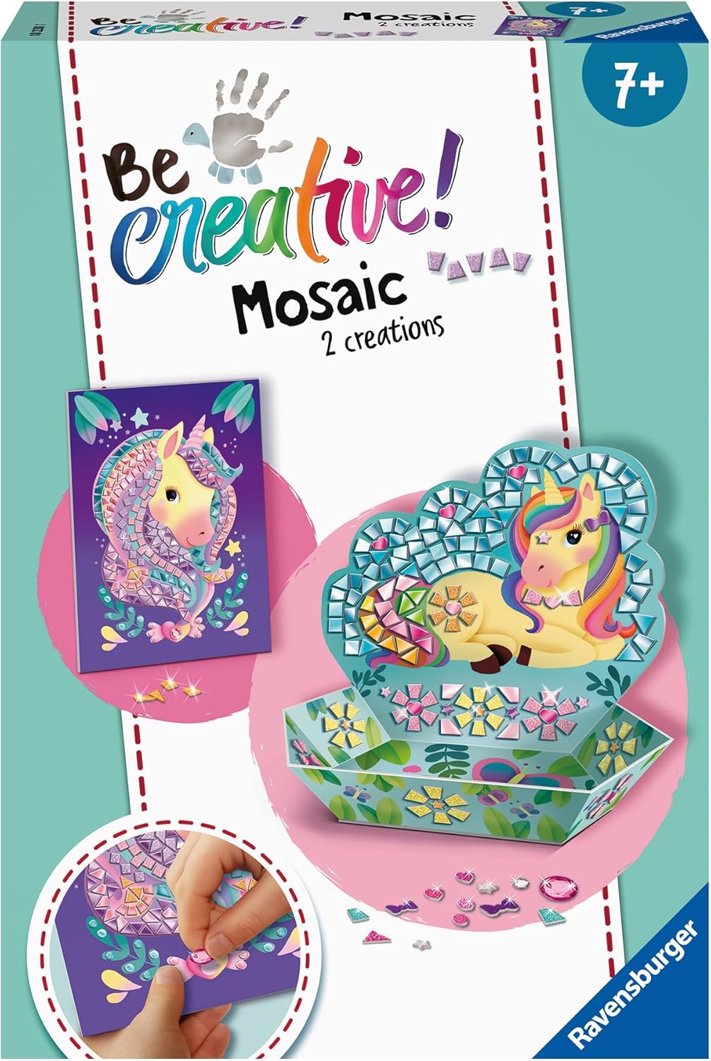 Set creativ Ravensburger - Unicorn, mozaic
