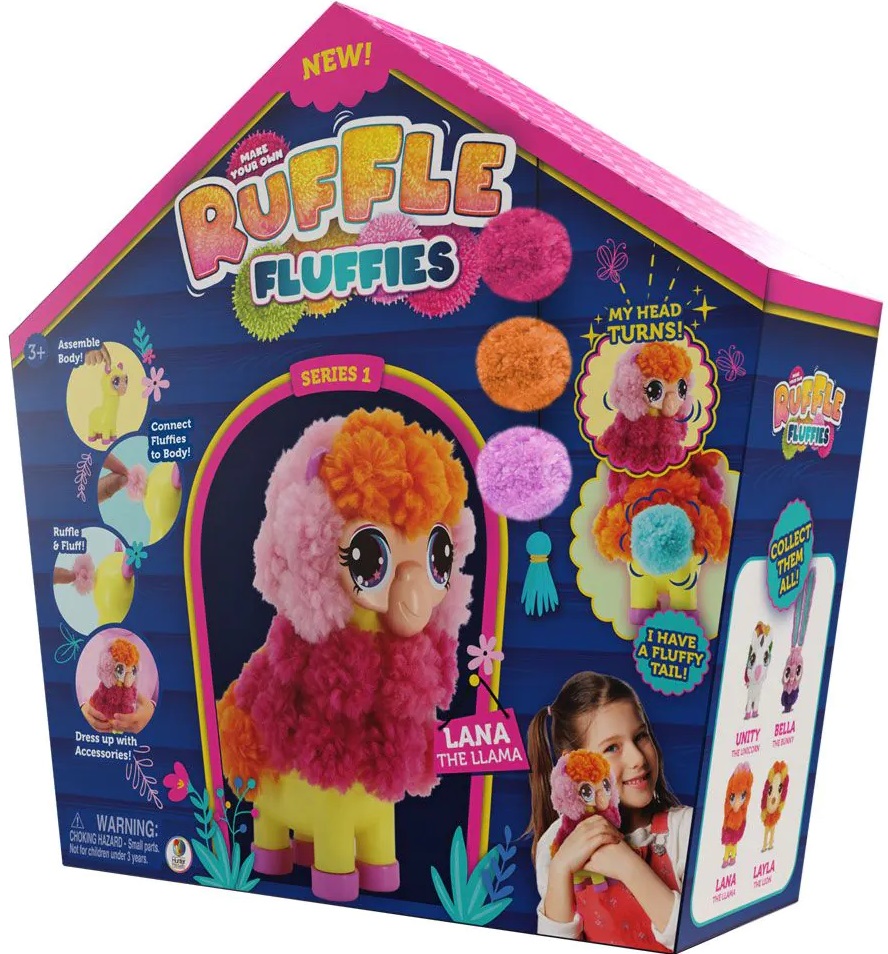 Set creativ Ruffle Fluffies - Lama pentru decorare