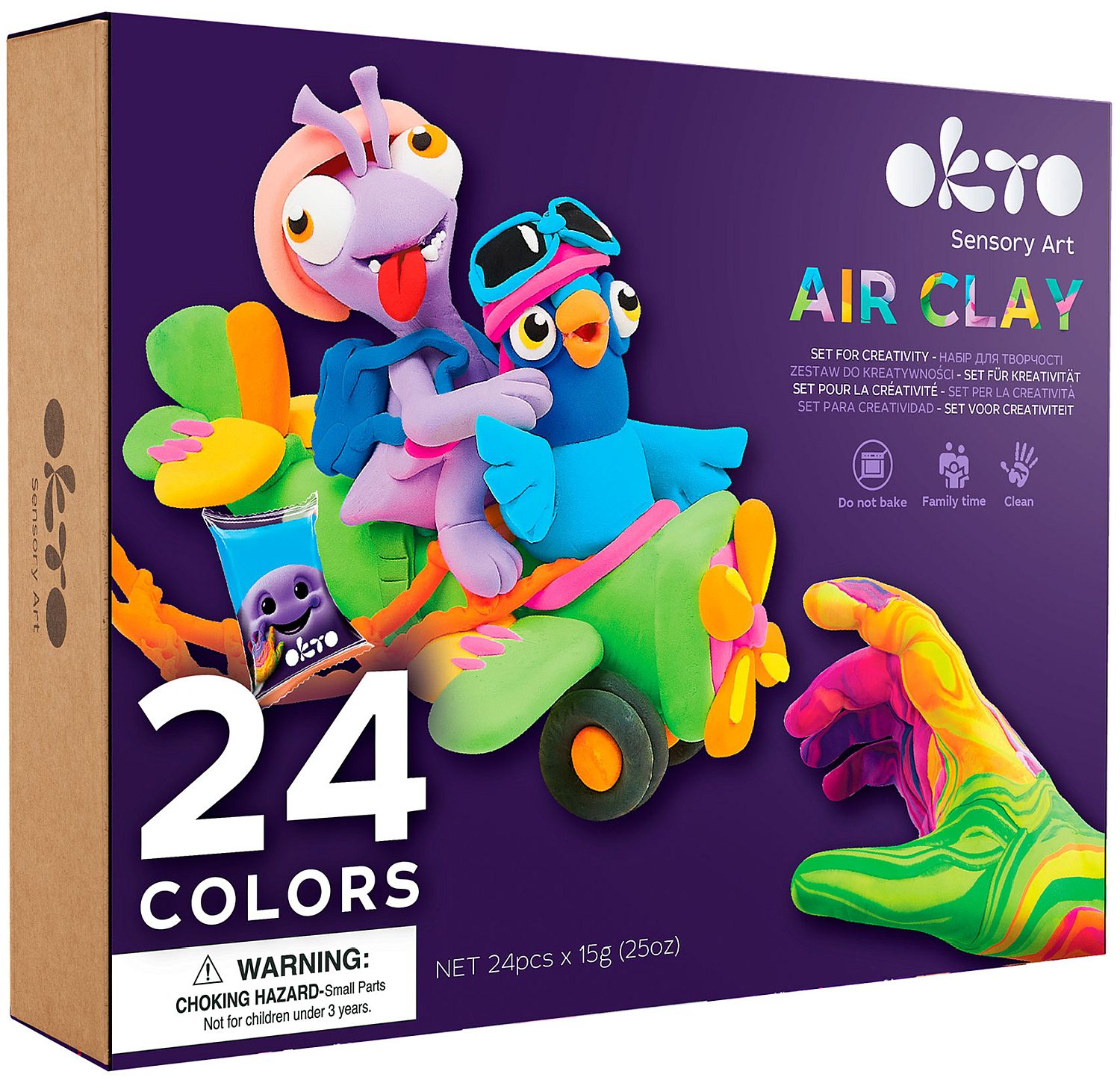 Set creativ cu plastilină Okto - 24 culori