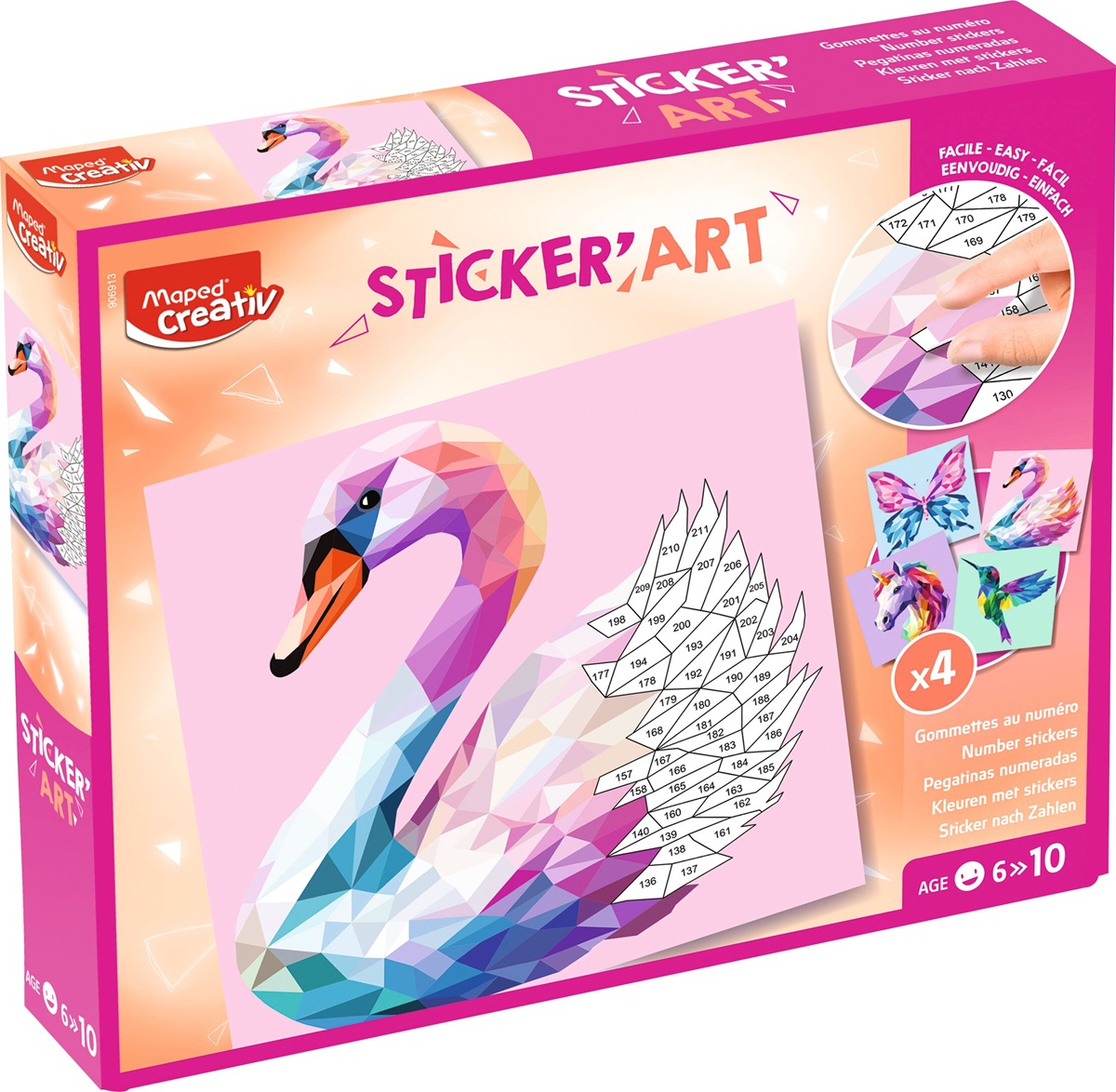 Set de autocolante creative Maped Creativ - Elegant Creatures