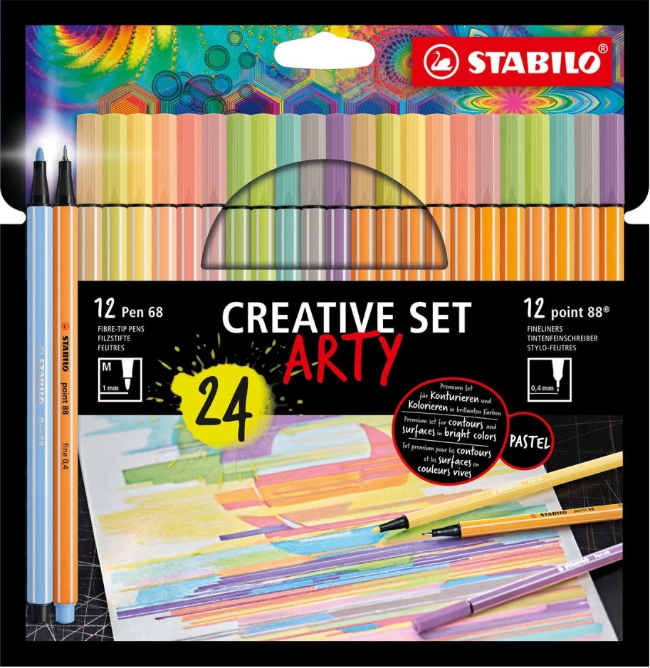 Set creativ  Stabilo Arty - 24 piese