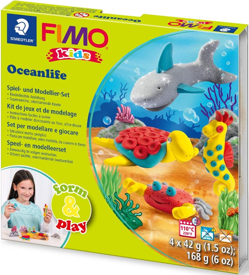 Set de lut Staedtler Fimo Kids - 4 x 42 g, Sea World