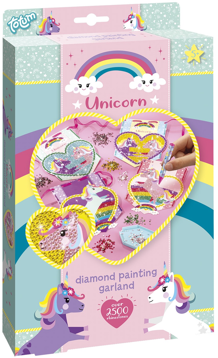 Totum Creative Set - Ghirlandă de diamante cu unicorn