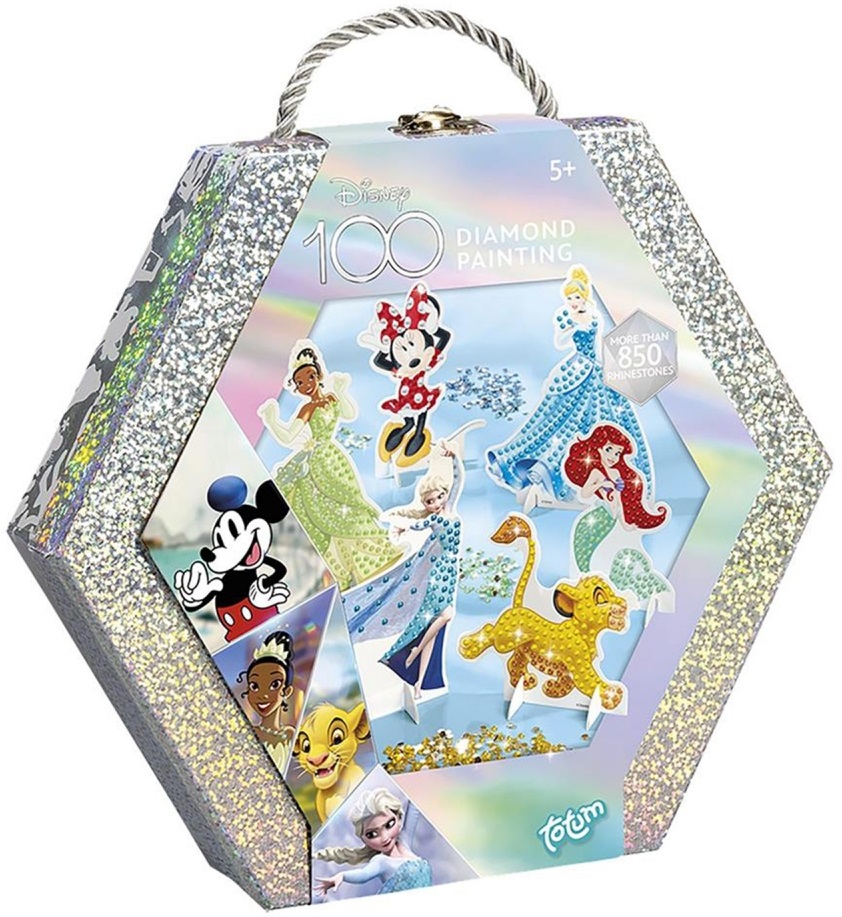 Set creativ Totum - Goblen cu diamante 100 de ani Disney