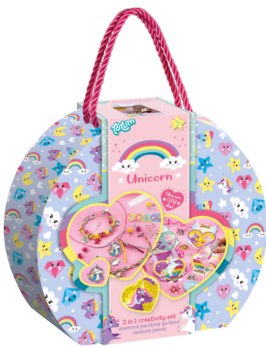 Set de creatie Totum -Unicorn 2 in 1, in valiza