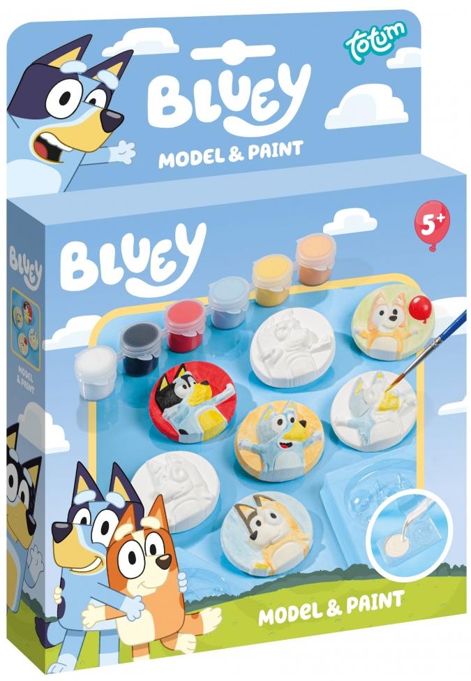Trusă creativă  Totum - Figurine din ipsos DIY Bluey