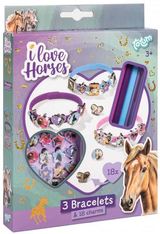 Trusă creativă  Totum - Brățări DIY I Love Horses