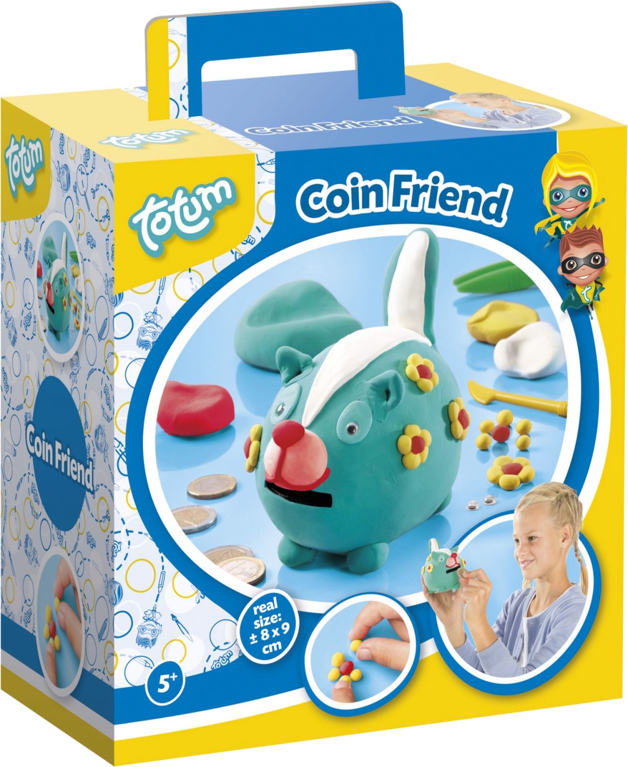 Set de creatie Totum - Fa-ti singur pusculita cu modelin