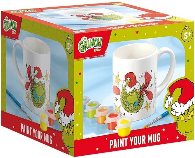 Kit creativ Totum - Colorează-ți propria cană, Crăciunul lui Grinch