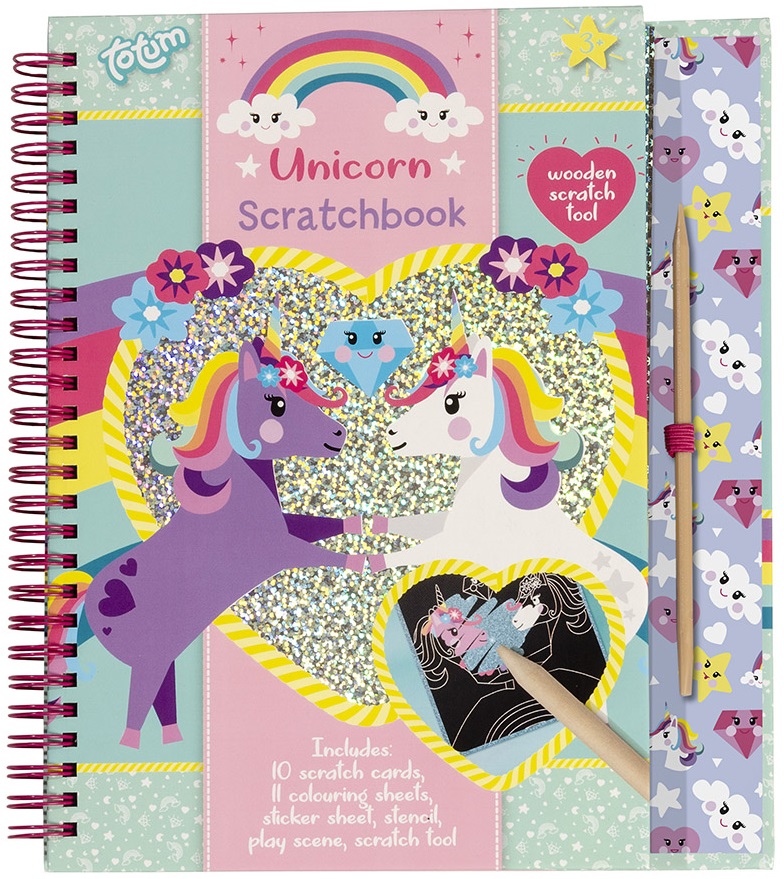 Set de creație Totum - Scratchbook, Unicorn