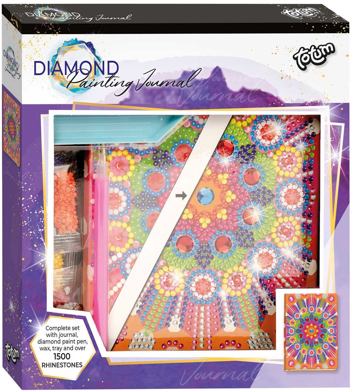 Totum Creative Set - Caiet caleidoscop cu diamante