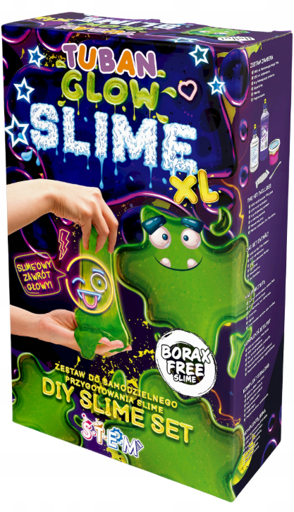 Set creativ Tuban - XL, Fă-ți propriul slime Glow in the dark